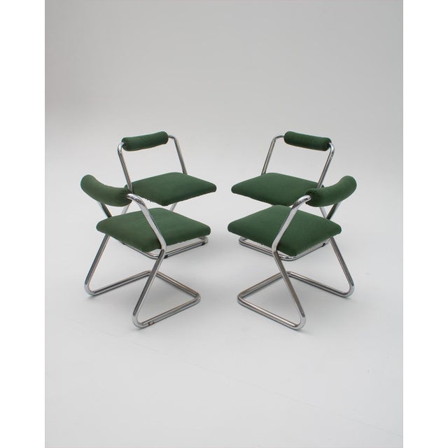 Space Age Chrome Chairs, 1970s, Set of 4 For Sale - Image 13 of 13