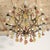 1950s Twelve-Light Chandelier with Blown Glass Pendants attributed to Banci Firenze, 1950s For Sale - Image 5 of 11