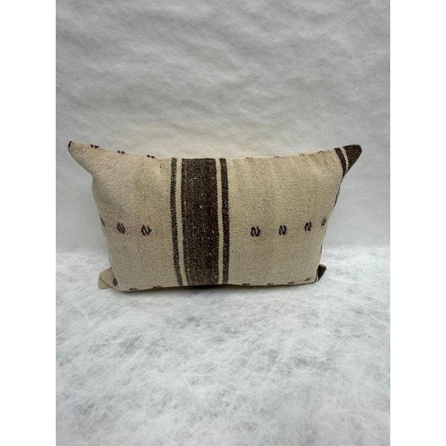 Turkish Hemp Pillow Cushion Natural Beige Brown Pillow Cushion Cover 16" x 24" #30091 Enhance your home decor with our...
