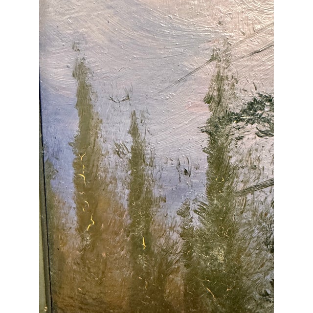 D. Hill Mount Rainier Landscape Oil Painting, Vintage For Sale - Image 4 of 12
