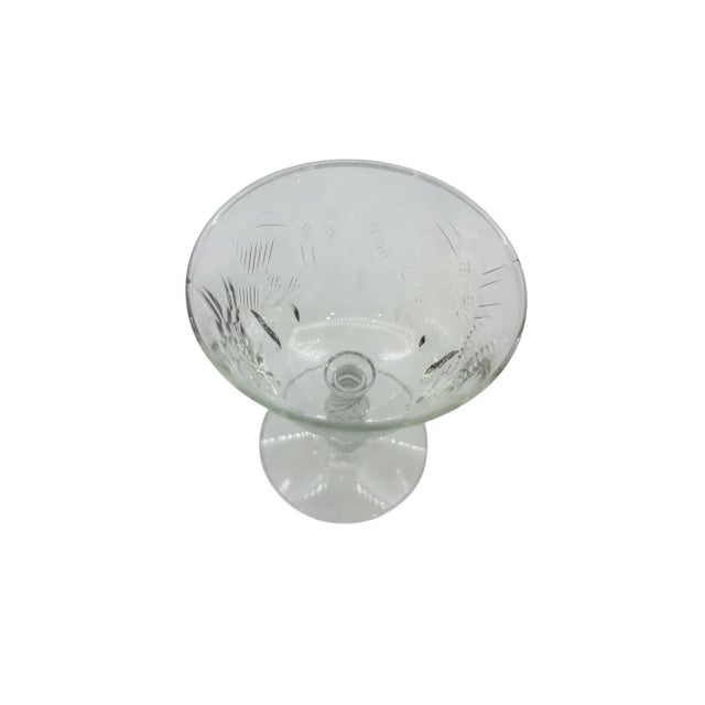 Transparent Early 20th Century Libbey Glass Rock Sharpe Fernleigh Coupe Sherbet Glasses- Set of 14 For Sale - Image 8 of 14