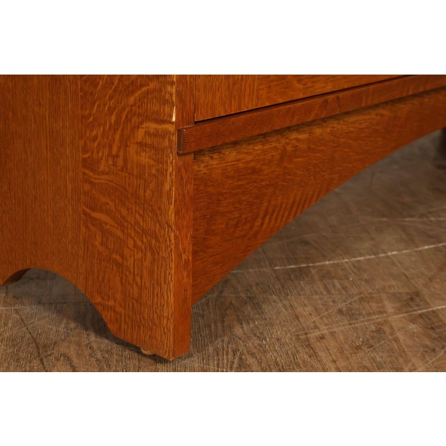 Stickley Harvey Ellis Mission Oak Inlay Bookcase For Sale - Image 16 of 18