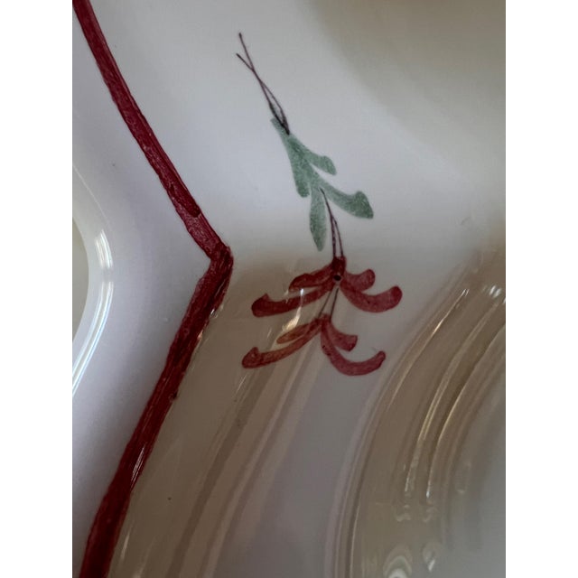 1990s French Country Pierre Deux Hot Air Balloon Handpainted Platter by Segries Moushers For Sale - Image 9 of 18