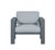 2020s Sardinia Aluminum Frame Outdoor Sofa Set - Gray Cushions For Sale - Image 5 of 18