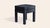 Prussian Linen Piero Ottoman by Ceraudo For Sale - Image 4 of 8