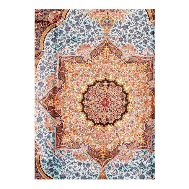 Viscose on a cotton foundation with a medallion This rug has a dense, soft pile, and excellent quality, to ensure that you...