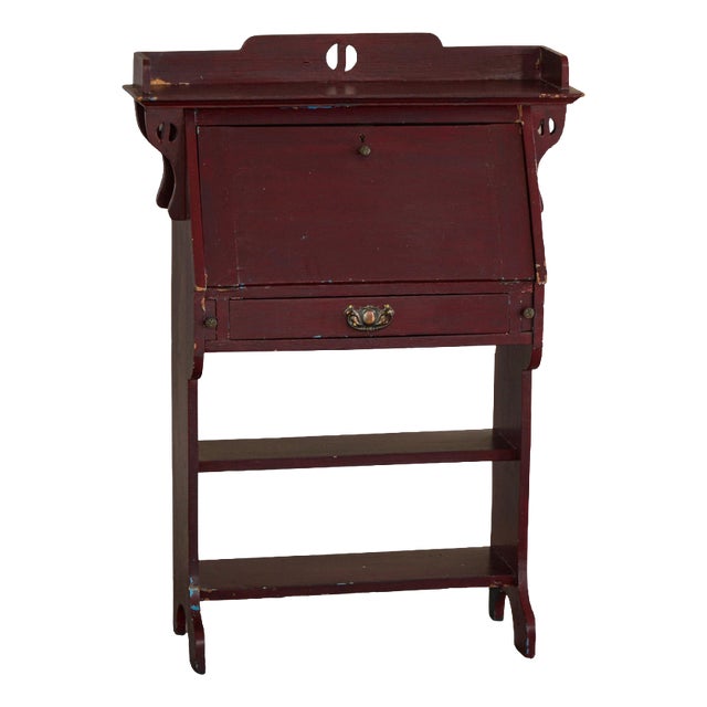 Vintage Drop-Front Painted Secretaire, 1920s For Sale