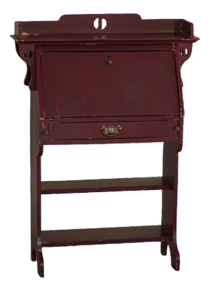 Vintage Drop-Front Painted Secretaire, 1920s