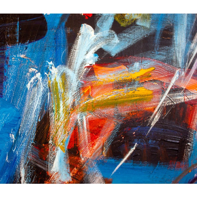 Textile “The Conductor” – Large Abstract Expressionist Painting by Nathalie Gribinski For Sale - Image 7 of 8