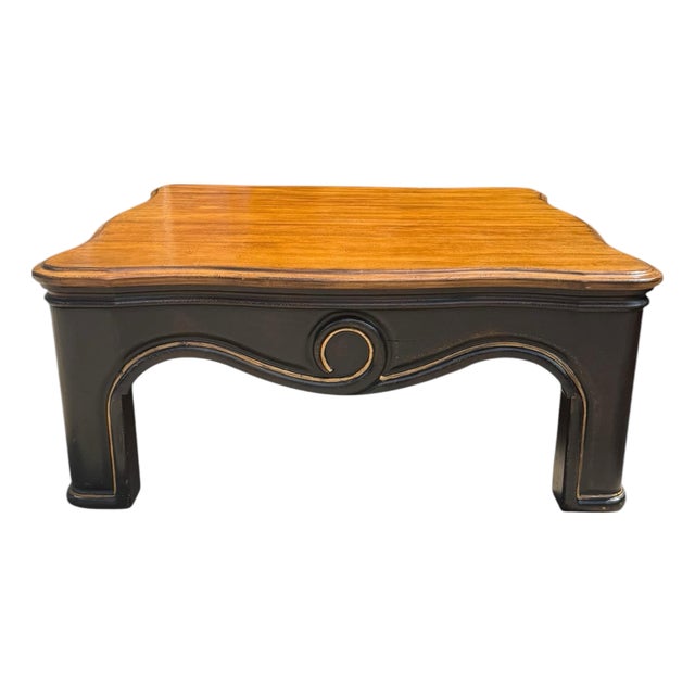 Gregorius Pineo Large Lacquered and Carved Coffee Table For Sale