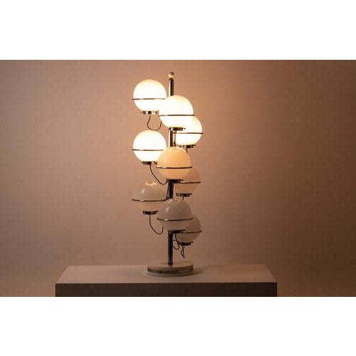 Nine-Light Floor Lamp by Gino Sarfatti for Arteluce, 1960s For Sale - Image 3 of 10