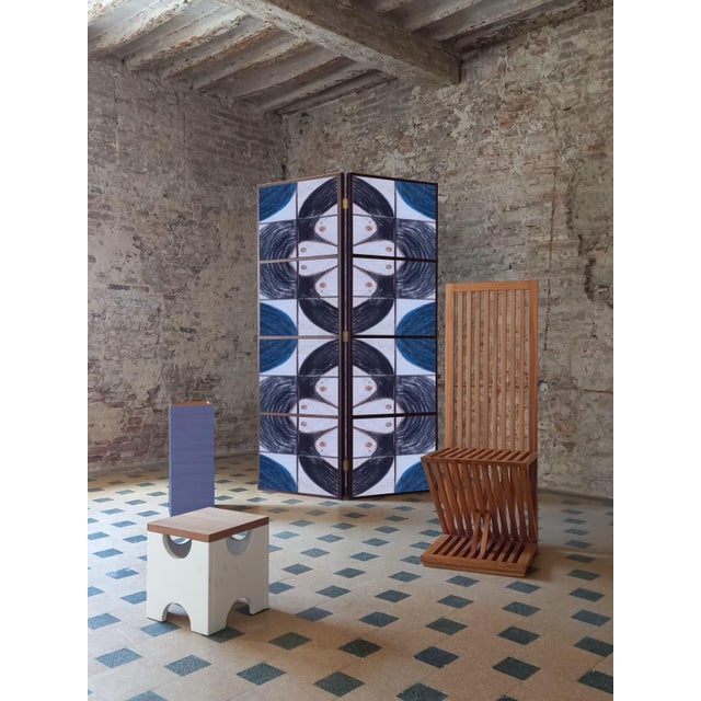 Plinto Blu Umbrella Stand by Pietro Meccani for Meccani Design For Sale - Image 4 of 6