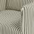 Textile Stoffer Home x Cloth & Company Lindy Slipcover Dining Arm Chair in Jane stripe laurel For Sale - Image 7 of 7