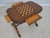 Traditional Leather Wrapped Inlaid Mahogany Games Table For Sale - Image 3 of 18