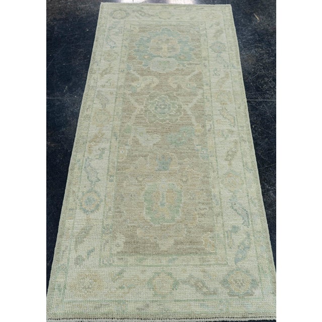 Turkish Oushak Rug 2'2"x 5'2" #19445 Explore a curated collection of hallway runners, wool rugs, and handmade masterpieces...