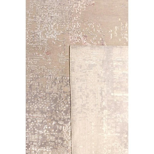 Pasargad Home Modern Beige Vsilk & Wool Area Rug- 8' 0'' X 10' 2'' For Sale - Image 4 of 6