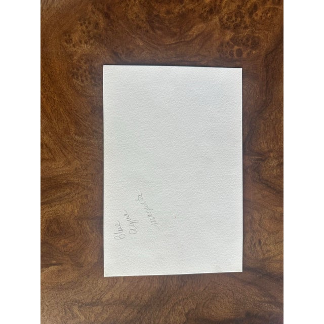 Contemporary Signed Original Contemporary Watercolor Botanical by Nancy Smith For Sale - Image 3 of 3