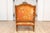 20th Century French Walnut Chair and Ottoman For Sale - Image 10 of 14