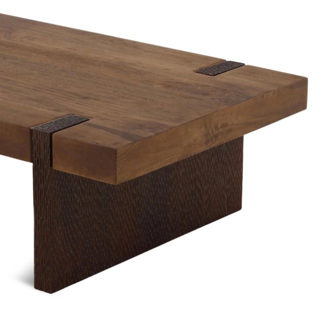 2020s Mesa Modern Wood Block Coffee Table For Sale - Image 5 of 6
