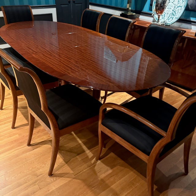 Henredon Empire Style Henredon Extension Table & 8 Chairs For Sale - Image 4 of 12