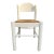 Vintage Hank Loewenstein Padova Italian Rush Seat Dining Chair in White Lacquer For Sale