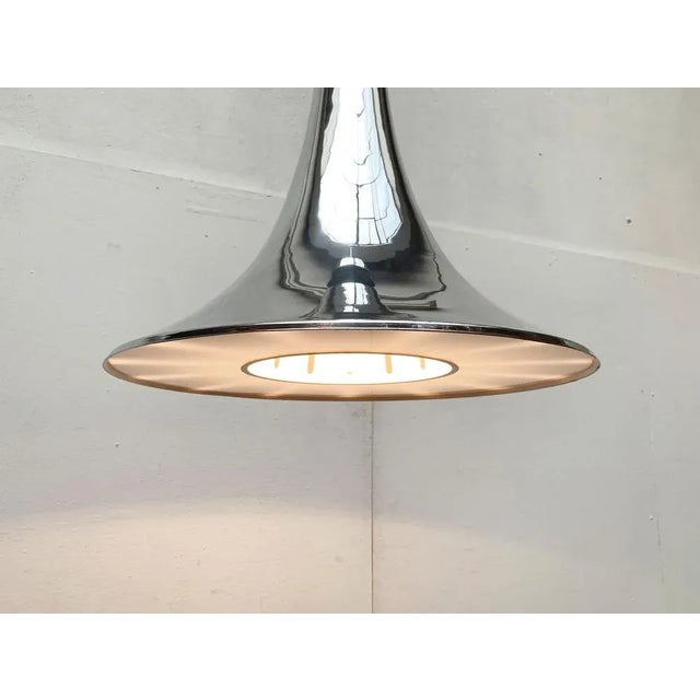 Vintage Italian Silver Pendant Lamp, 1970s For Sale - Image 12 of 18