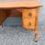Early 20th Century Antique Queen Anne Style Birds Eye Maple Vanity Low Desk For Sale - Image 5 of 10