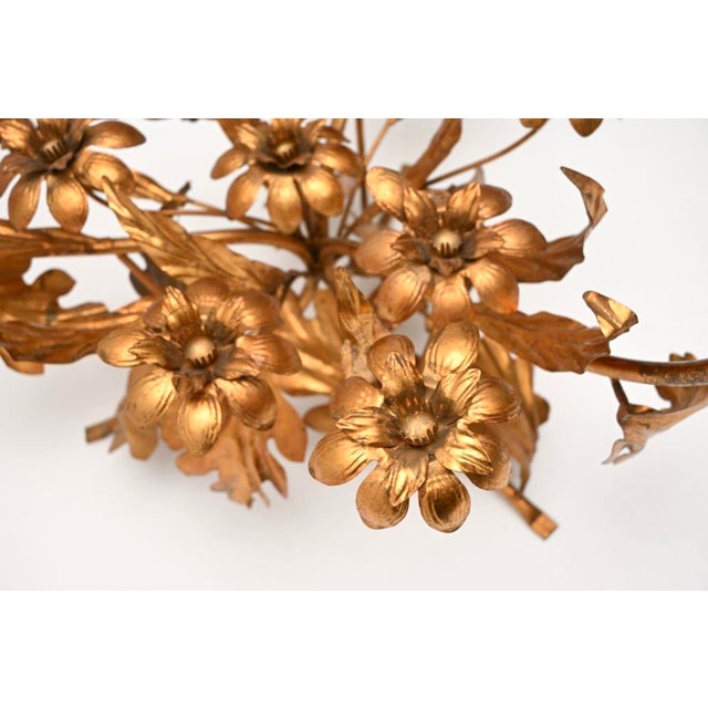 Vintage Gilt Metal Coffee Table by Hans Kogl, 1960 For Sale - Image 10 of 11