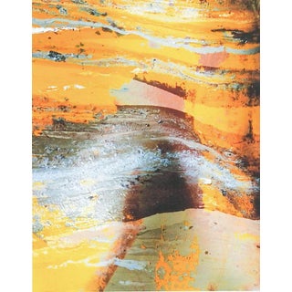 Vintage Architectural Detail in Yellow Photograph For Sale