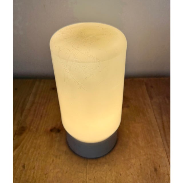 Vintage White Porcelain Ceiling Light with Milk Glass, 1970s For Sale - Image 12 of 14
