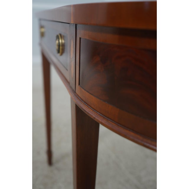 Hekman Flame Mahogany Federal Console Hall Table For Sale - Image 14 of 18