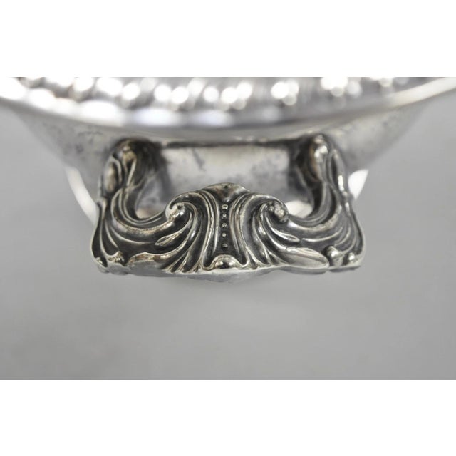 Vintage Sheridan Victorian Engraved Silver Plated Champagne Chiller Ice Bucket For Sale - Image 11 of 18