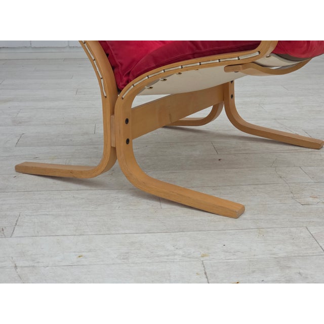 Norwegian Siesta Chairs and Ottoman by Ingmar Relling Westnofa, 1970s, Set of 3 For Sale - Image 9 of 18