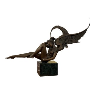 Michael Parkes' "Angel of Dawn" Limited Edition Bronze Sculpture, 2009 For Sale