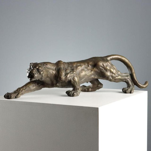Bronze Panther Figurine For Sale - Image 3 of 10