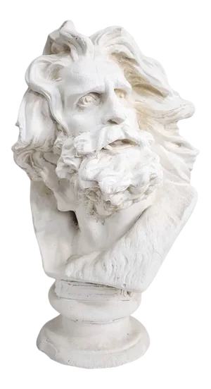 Statue Mythological Greek Character - Rough Plaster Casting