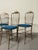 Metal Chiavarine Chairs in Brass and Fabric, 1950s, Set of 6 For Sale - Image 7 of 18