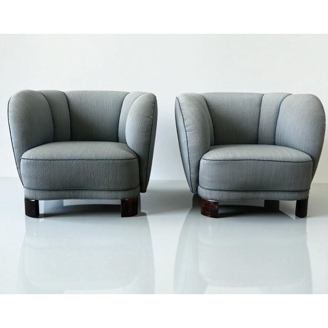 Wood Vintage Danish Lounge Chairs by Viggo Boesen, 1940s, Set of 2 For Sale - Image 7 of 10