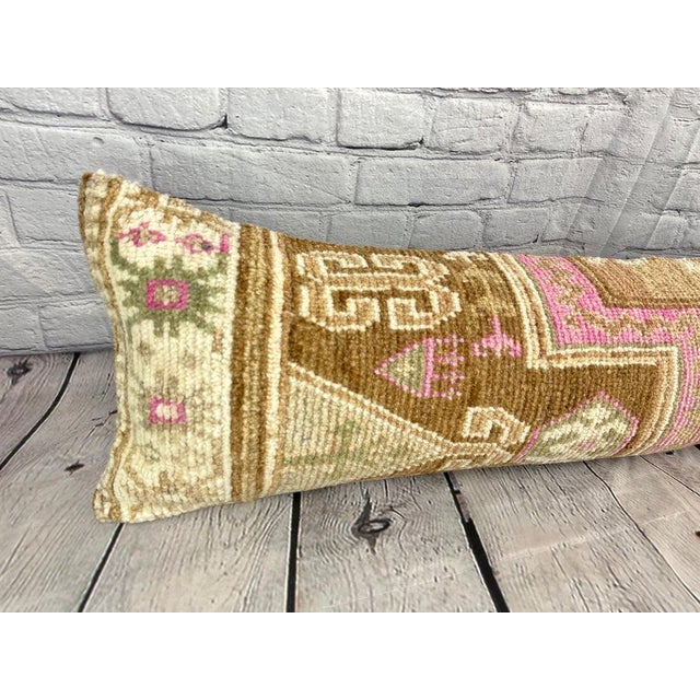 Textile 12 x 46 Lumbar Rug Pillow Turkish Traditions Turkish Pillow Cushion Cover For Sale - Image 7 of 8