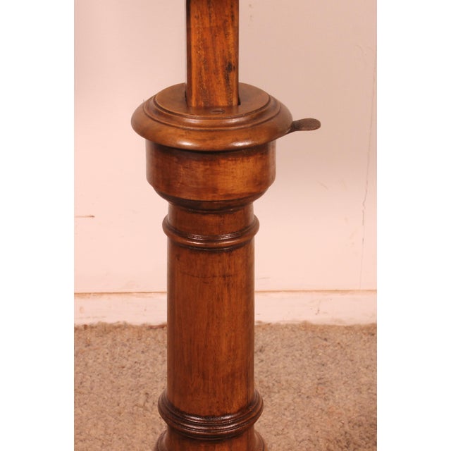 Antique Convertible Drawing Table in Walnut, 1800s For Sale - Image 4 of 13