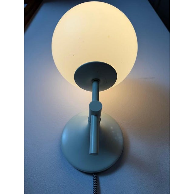 White Opal Glass Wall Lamp by Max Bill for Temde For Sale - Image 10 of 11