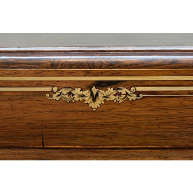 Antique Wedding Chest With Bronze Inlay on a Custom Stand-France, C. 1860 For Sale In West Palm - Image 6 of 9