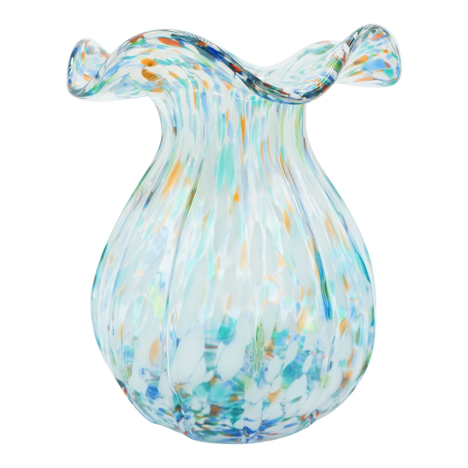 Light Blue With White And Orange Speckles Murano End Of Day Glass Vase Chairish 1,021 antique blue glass vases products are offered for sale by suppliers on alibaba.com, of which glass & crystal. light blue with white and orange speckles murano end of day glass vase