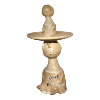 Poetic Stoneware Figure from Pierre Koppe, France, 1979 For Sale