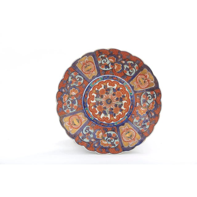 Ceramic Late 19th Century Imari Porcelain Charger Wall Decoration / Centerpiece For Sale - Image 7 of 13