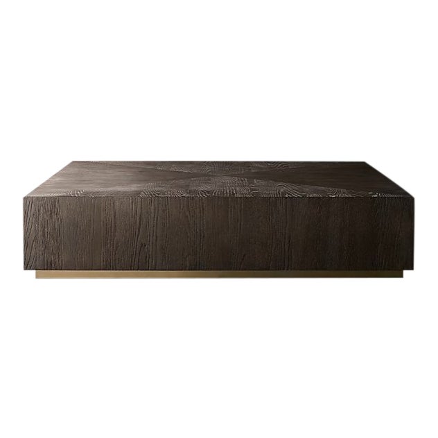 Modern Restoration Hardware Van Thiel Machinto 36" Square Coffee Table