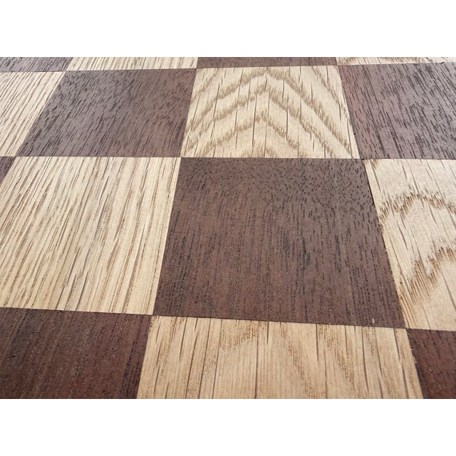 2020s Measured Silence — Handcrafted White Oak & Peruvian Walnut Chessboard For Sale - Image 5 of 10