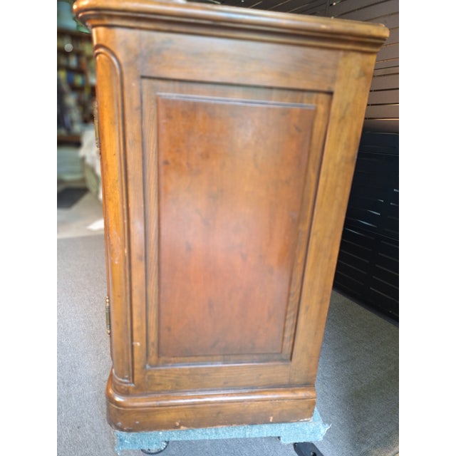 French Provincial 1960s Baker Furniture French Country or French Provincial Louis XV Style Carved Walnut Sideboard For Sale - Image 3 of 10