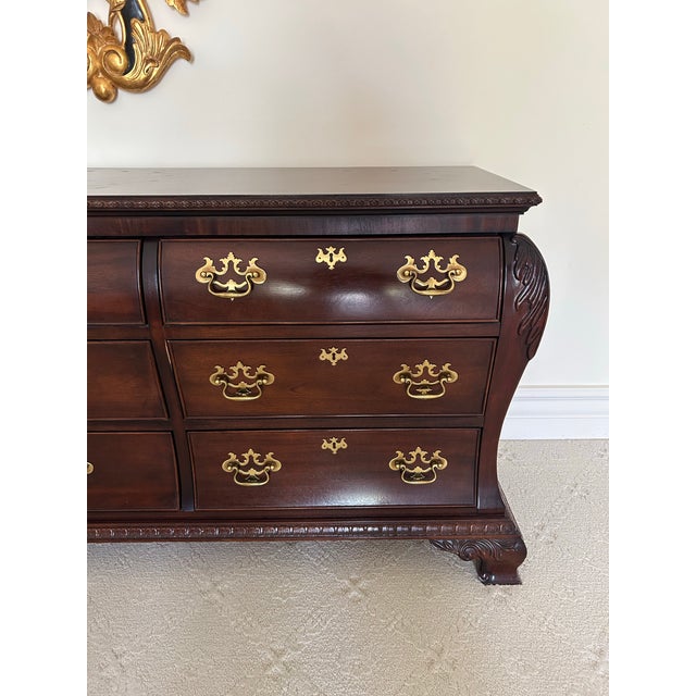 Late 20th Century Century Bombe Style 9 Drawer Dresser For Sale In Miami - Image 6 of 8