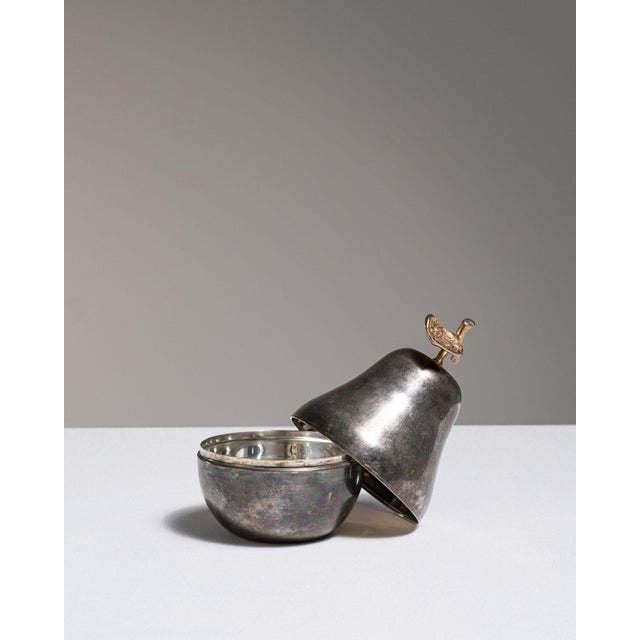 Silver 1970s Belgium Silver Pear-Shaped Ice Bucket For Sale - Image 8 of 15